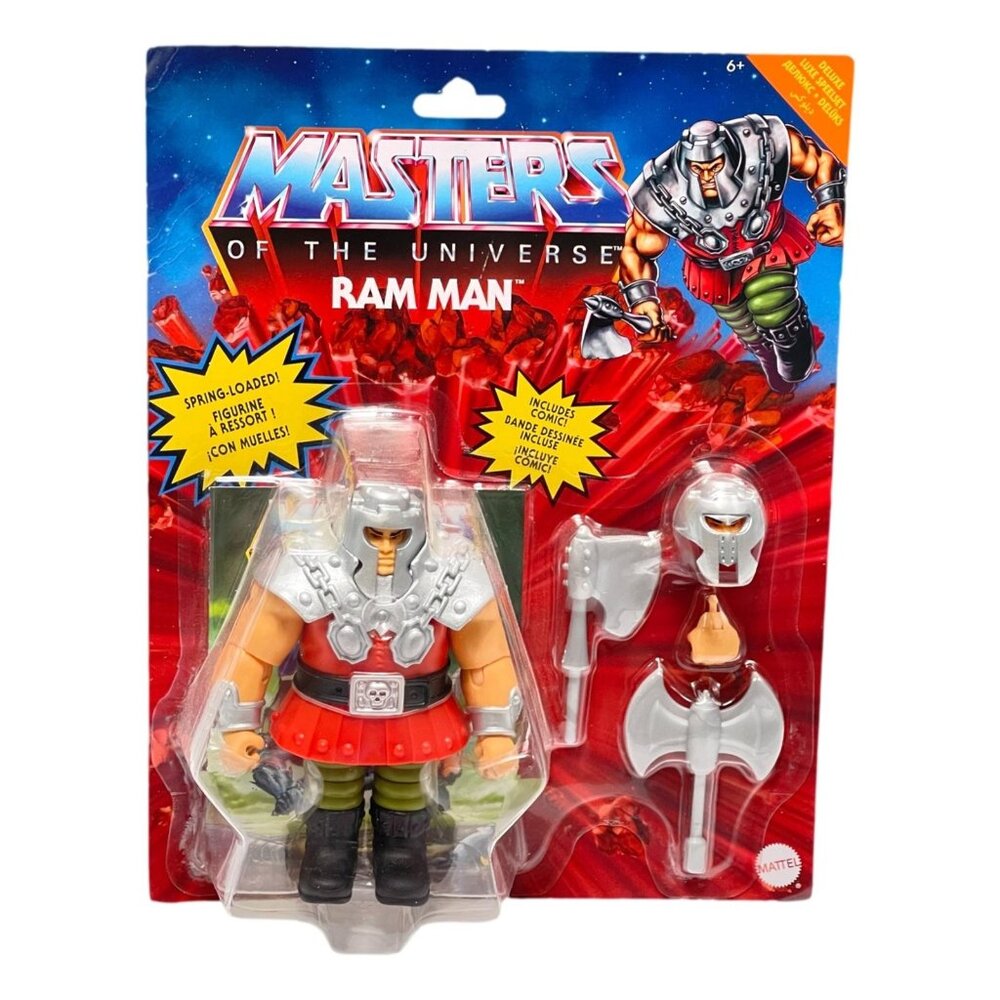 Masters of the Universe Ram Man‎ Action Figure New on Card
